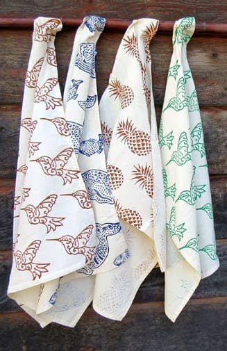 Blockprint Dishtowel