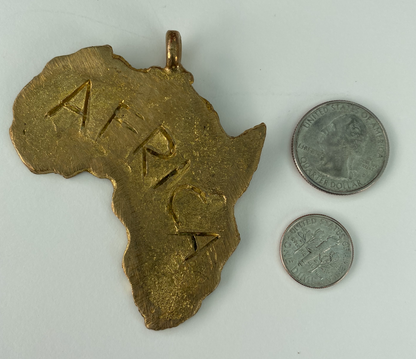 Brass Africa Pendant