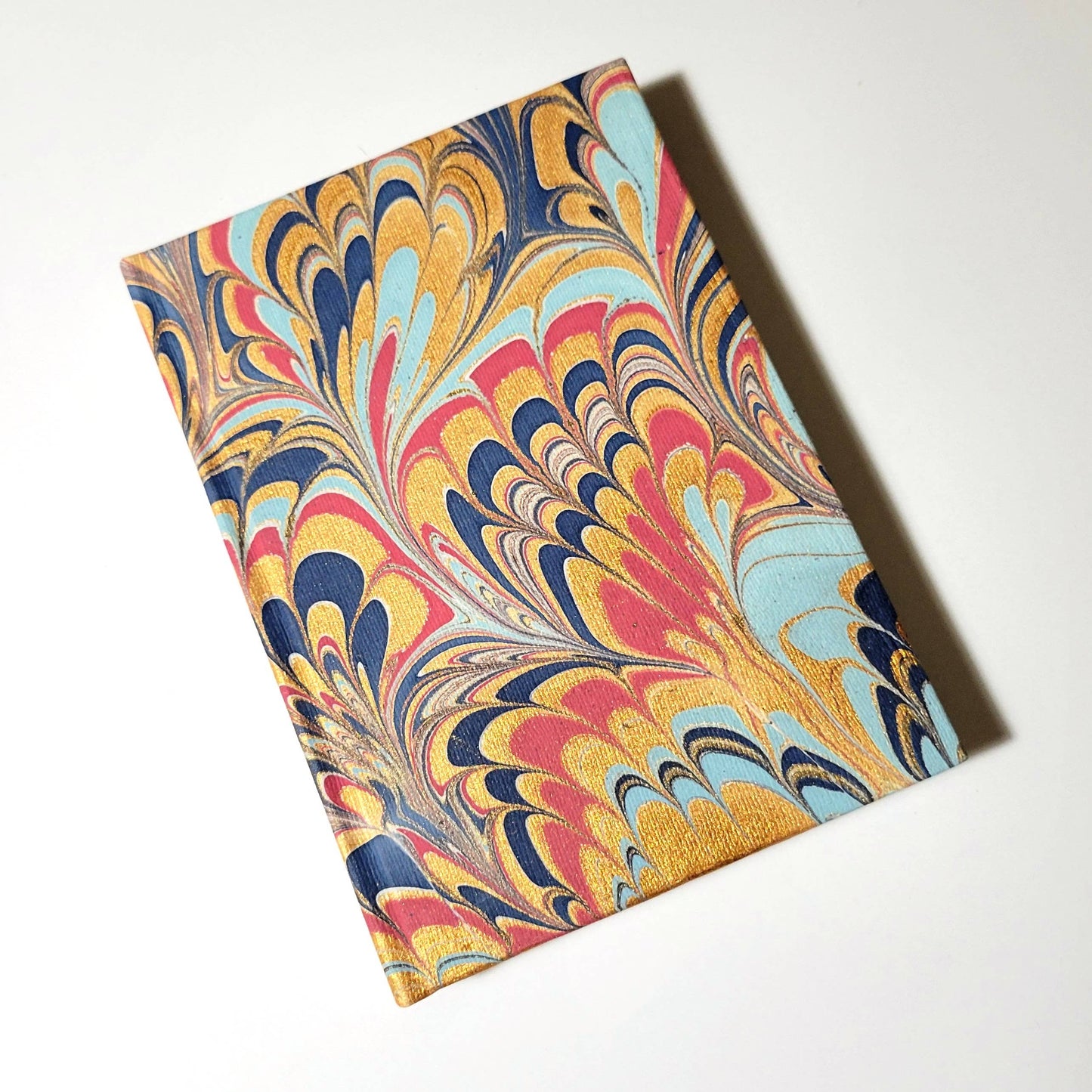 Multicolor Blossom Marble Hardback Journal