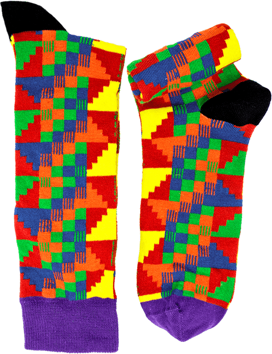 Comot Kente African Socks size 8 - 13