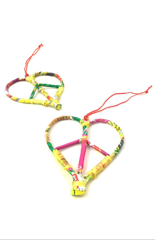 Peace Heart Ornament