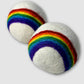 Handfelted Embroidered Wool Dryer Balls - Set of 2: Hearts