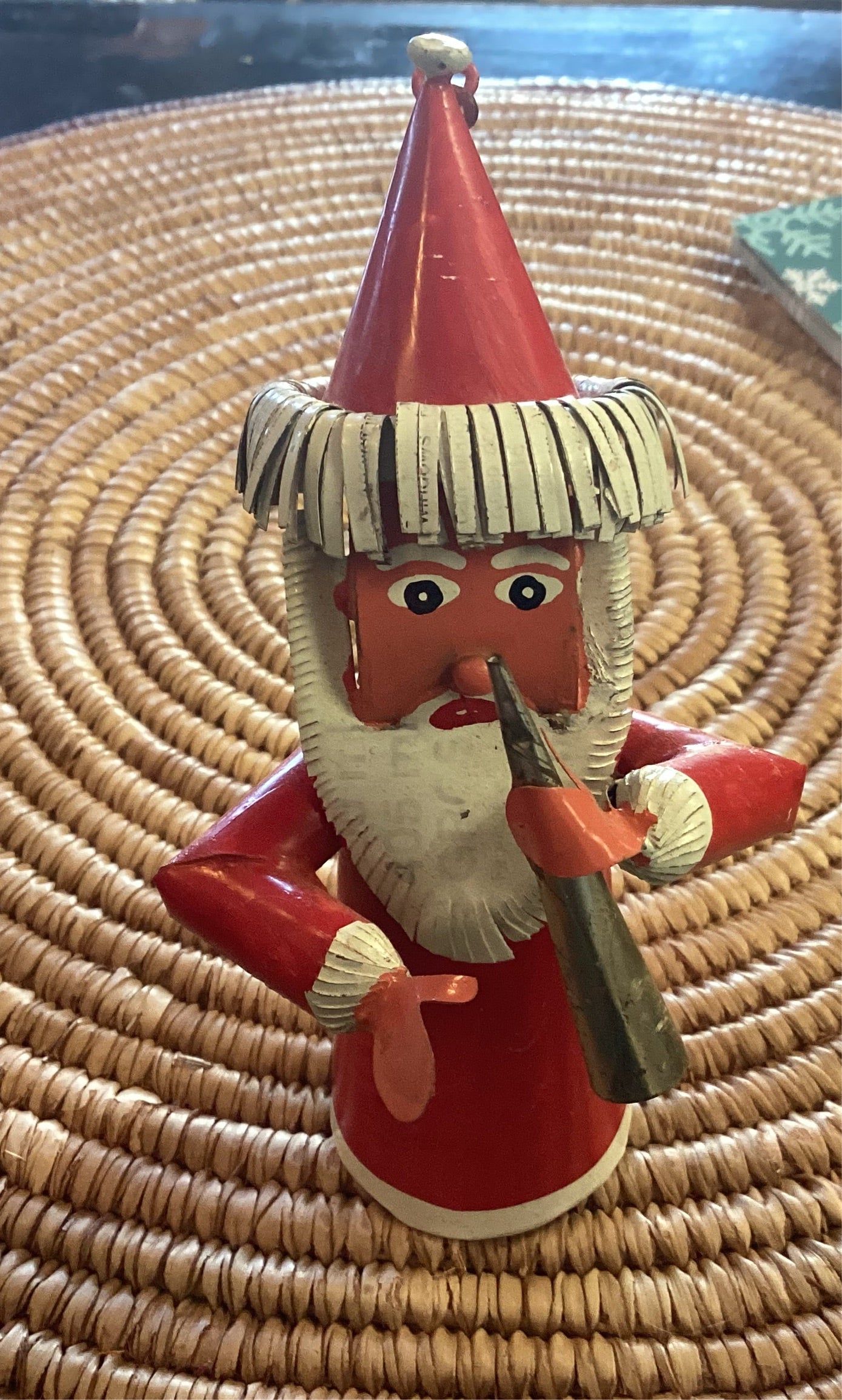 Recycled pop can Santa
