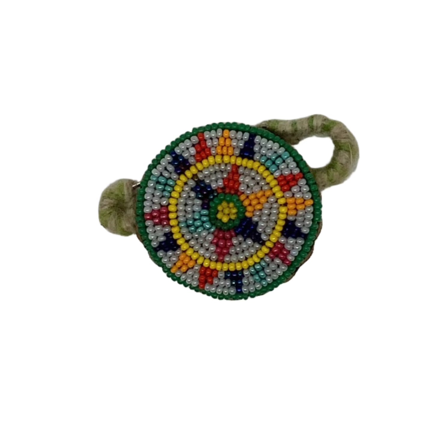 round beaded scarf pin