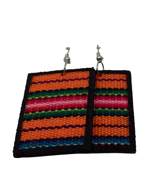 Vibrant Rectangle Earrings