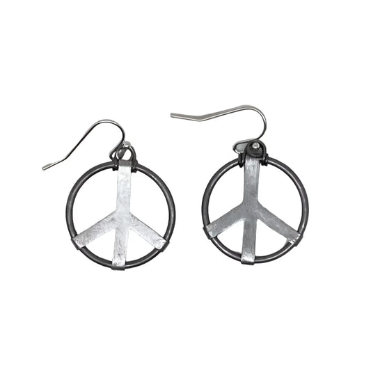 Peace sign earrings