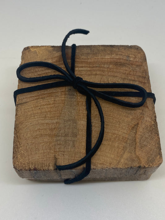 Reclaimed barnwood coasters