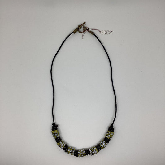 Recycled glass bead necklace