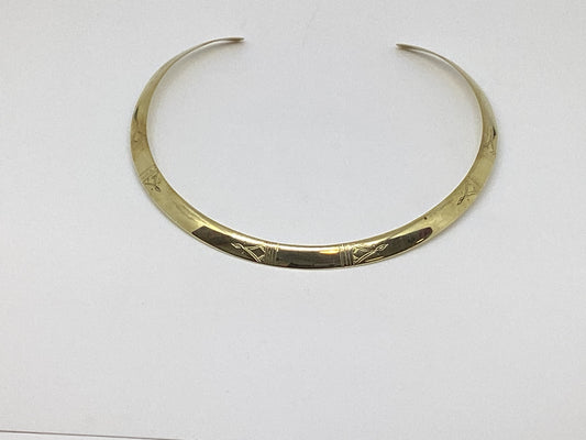 Tuareg hammered choker etched