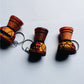 Djembe African Talking Drum Keychain