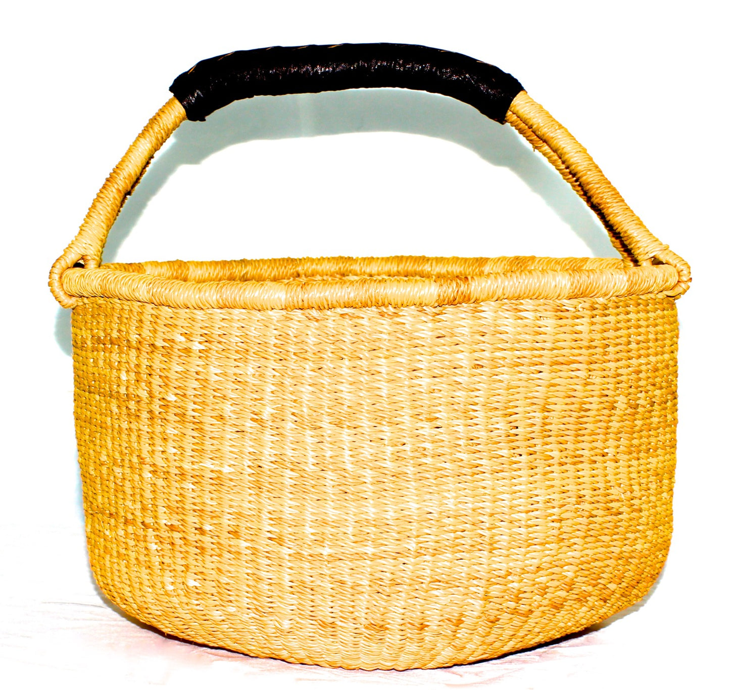 African Bolga Basket Shopper, Hand Made in Ghana