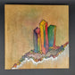 Rainbow Crystal Panel With Silver Accents